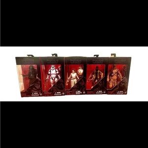 Hasbro Star Wars The Black Series 1-5 Figurines